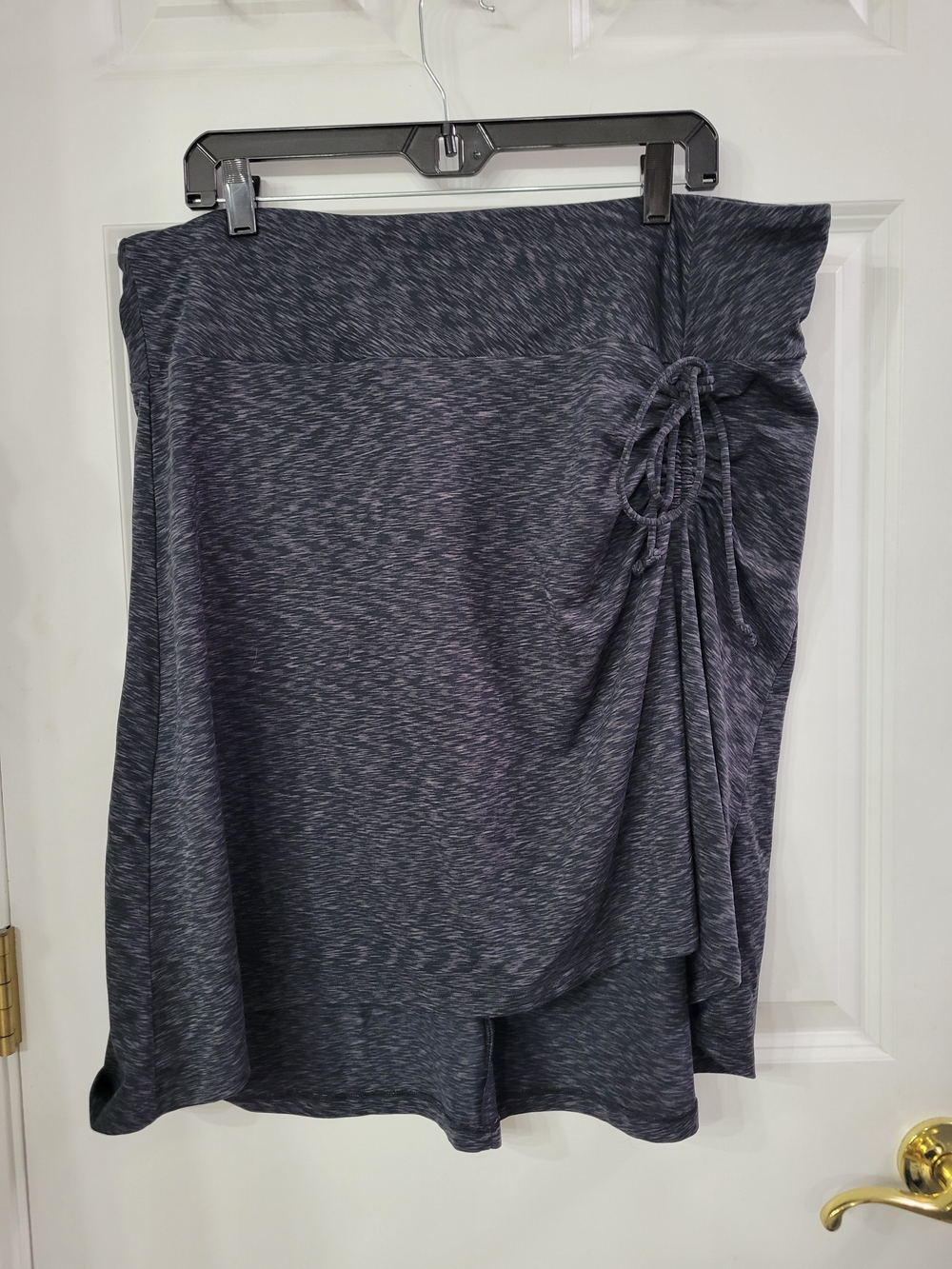 The North Face Charcoal Heather Side-Ruched Mini Skirt